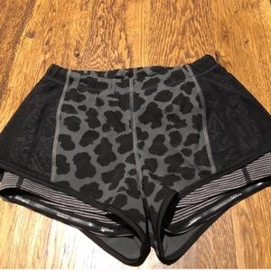 Lululemon shorts w/ built in spandex, size 4